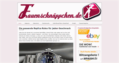 Desktop Screenshot of frauenschnaeppchen.de